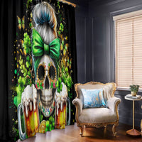 Rose Skull Window Curtain No Matter How Much I Try To Be Fucking Nice - Wonder Print Shop