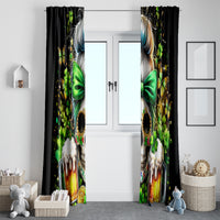 Rose Skull Window Curtain No Matter How Much I Try To Be Fucking Nice - Wonder Print Shop