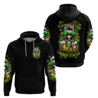 Rose Skull Zip Hoodie No Matter How Much I Try To Be Fucking Nice - Wonder Print Shop