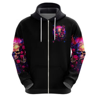 Rose Skull Hoodie No Matter How Much I Try To Be Fucking Nice - Wonder Print Shop