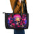 Rose Skull Leather Tote Bag No Matter How Much I Try To Be Fucking Nice - Wonder Print Shop