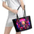 Rose Skull Leather Tote Bag No Matter How Much I Try To Be Fucking Nice - Wonder Print Shop