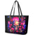 Rose Skull Leather Tote Bag No Matter How Much I Try To Be Fucking Nice - Wonder Print Shop