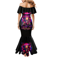 Rose Skull Mermaid Dress No Matter How Much I Try To Be Fucking Nice - Wonder Print Shop