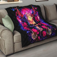 Rose Skull Quilt No Matter How Much I Try To Be Fucking Nice - Wonder Print Shop