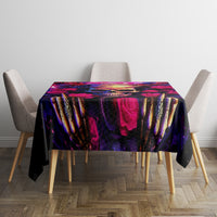 Rose Skull Tablecloth No Matter How Much I Try To Be Fucking Nice - Wonder Print Shop