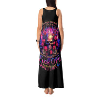 Rose Skull Tank Maxi Dress No Matter How Much I Try To Be Fucking Nice - Wonder Print Shop
