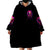 Rose Skull Wearable Blanket Hoodie No Matter How Much I Try To Be Fucking Nice - Wonder Print Shop