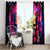 Rose Skull Window Curtain No Matter How Much I Try To Be Fucking Nice - Wonder Print Shop
