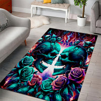 Twin Skull Area Rug Don't Try Figure Me out I'm A Special Kind Of Twisted - Wonder Print Shop