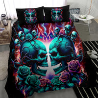 Twin Skull Bedding Set Don't Try Figure Me out I'm A Special Kind Of Twisted - Wonder Print Shop