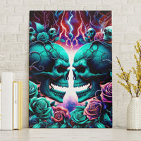 Twin Skull Canvas Wall Art Don't Try Figure Me out I'm A Special Kind Of Twisted - Wonder Print Shop