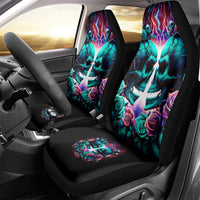 Twin Skull Car Seat Cover Don't Try Figure Me out I'm A Special Kind Of Twisted - Wonder Print Shop