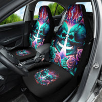Twin Skull Car Seat Cover Don't Try Figure Me out I'm A Special Kind Of Twisted - Wonder Print Shop