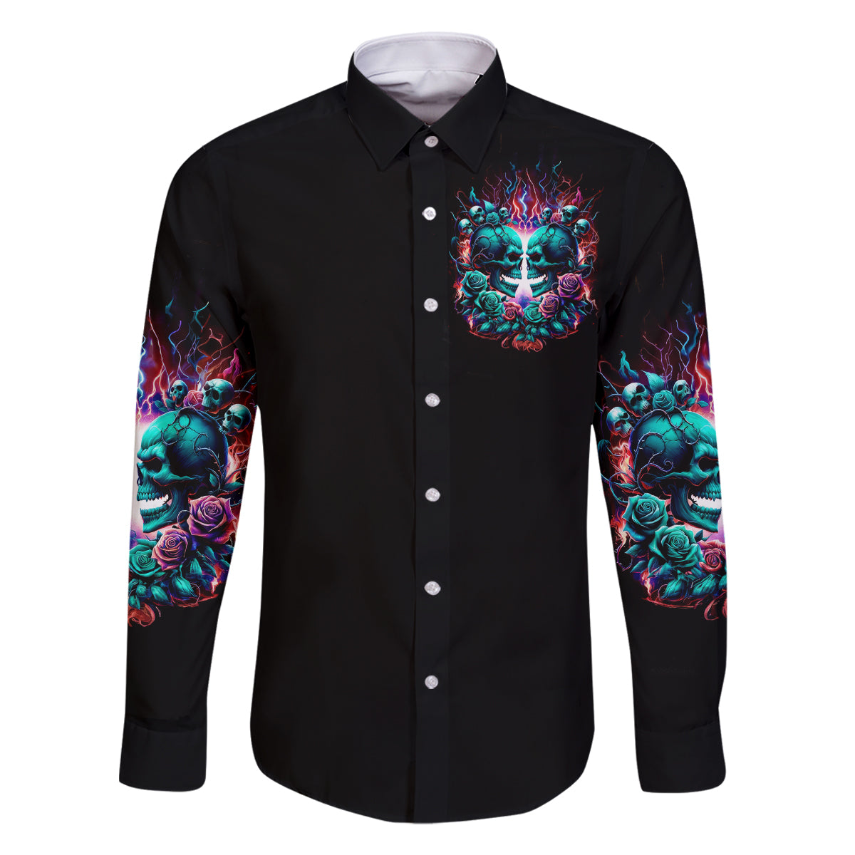 Twin Skull Family Matching Off Shoulder Long Sleeve Dress and Hawaiian Shirt Don't Try Figure Me out I'm A Special Kind Of Twisted - Wonder Print Shop