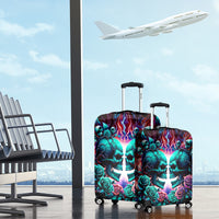 Twin Skull Luggage Cover Don't Try Figure Me out I'm A Special Kind Of Twisted - Wonder Print Shop
