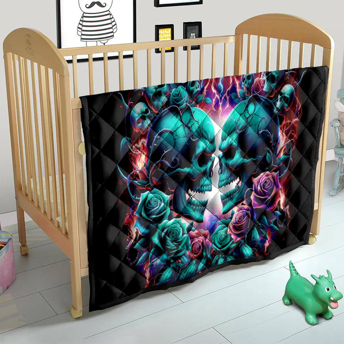 Twin Skull Quilt Don't Try Figure Me out I'm A Special Kind Of Twisted - Wonder Print Shop