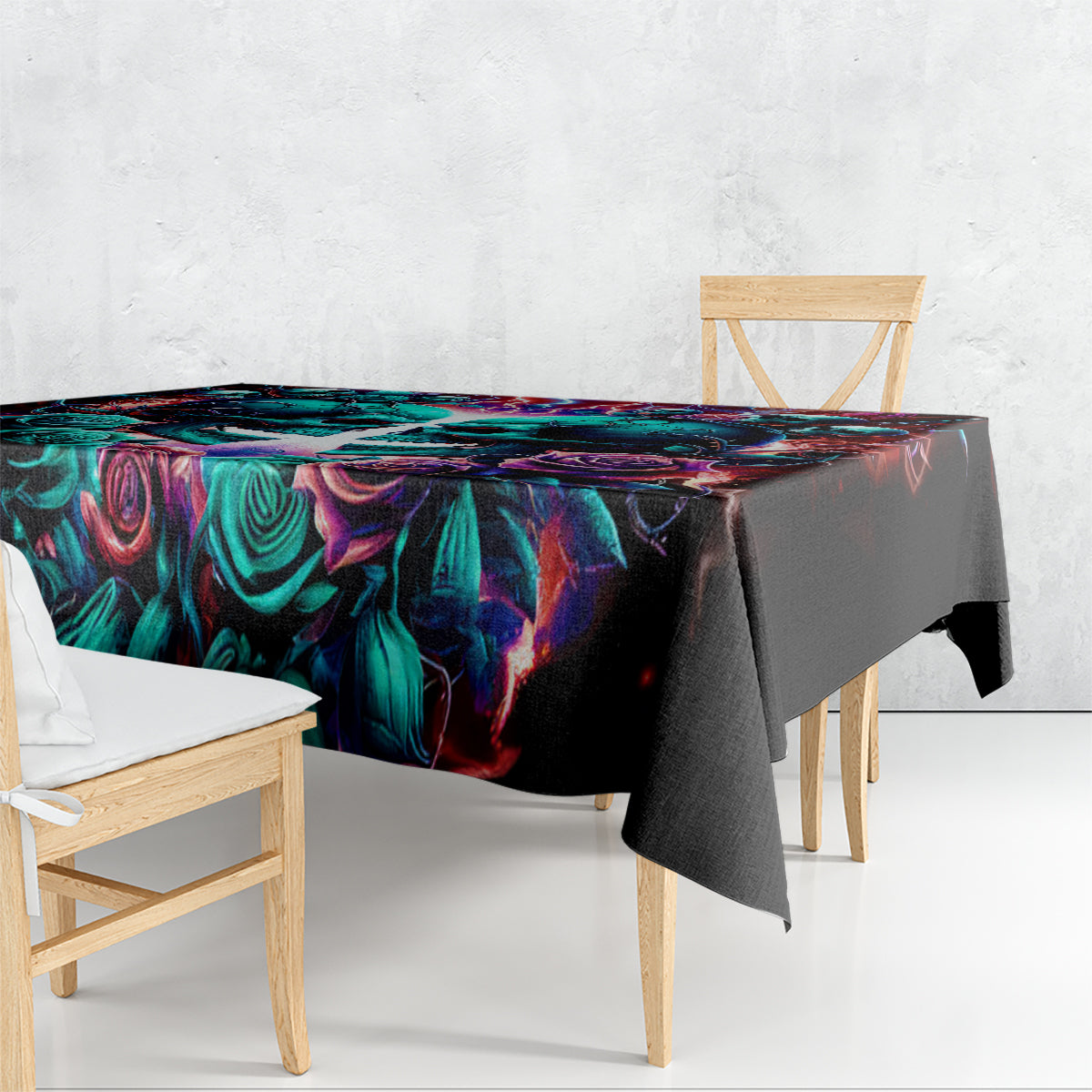 Twin Skull Tablecloth Don't Try Figure Me out I'm A Special Kind Of Twisted - Wonder Print Shop