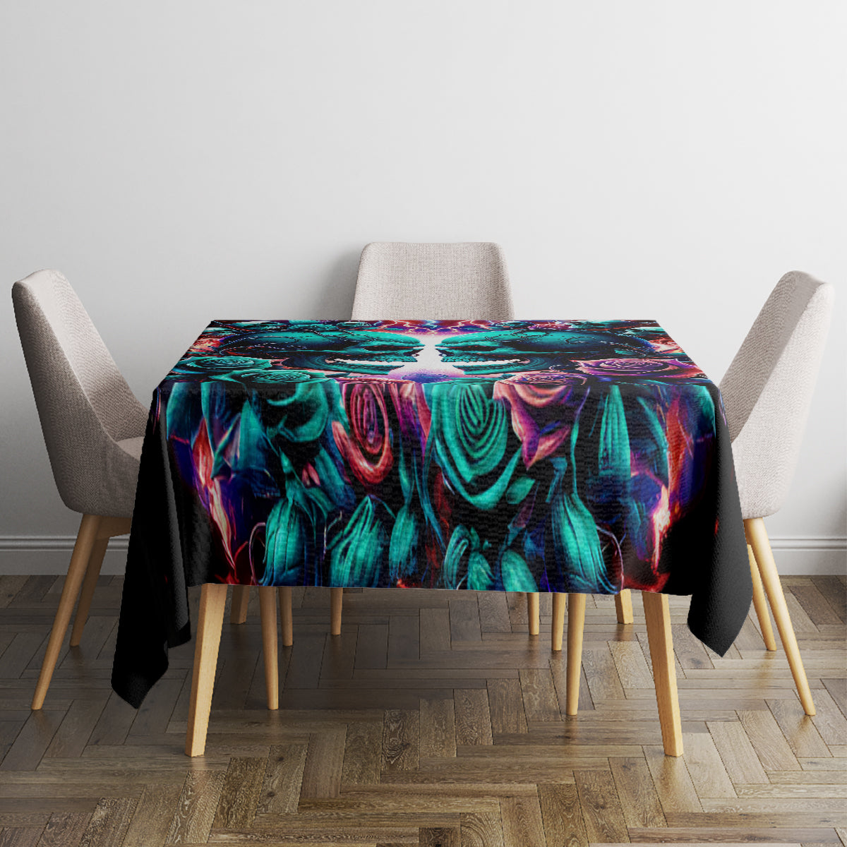 Twin Skull Tablecloth Don't Try Figure Me out I'm A Special Kind Of Twisted - Wonder Print Shop