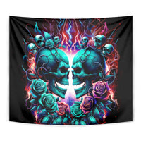 Twin Skull Tapestry Don't Try Figure Me out I'm A Special Kind Of Twisted - Wonder Print Shop