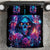 Flame Skull Bedding Set While You Are Talking Behind My Back Freel Free To Bend Down And Kiss My Ass - Wonder Print Shop