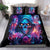 Flame Skull Bedding Set While You Are Talking Behind My Back Freel Free To Bend Down And Kiss My Ass - Wonder Print Shop