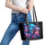 Flame Skull Leather Tote Bag While You Are Talking Behind My Back Freel Free To Bend Down And Kiss My Ass - Wonder Print Shop