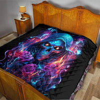 Flame Skull Quilt While You Are Talking Behind My Back Freel Free To Bend Down And Kiss My Ass - Wonder Print Shop