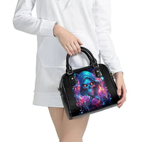 Flame Skull Shoulder Handbag While You Are Talking Behind My Back Freel Free To Bend Down And Kiss My Ass