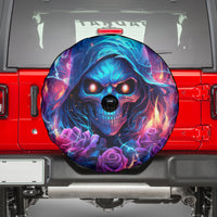 Flame Skull Spare Tire Cover While You Are Talking Behind My Back Freel Free To Bend Down And Kiss My Ass - Wonder Print Shop