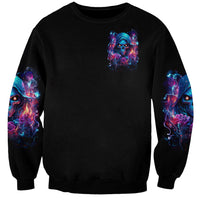 Flame Skull Sweatshirt While You Are Talking Behind My Back Freel Free To Bend Down And Kiss My Ass - Wonder Print Shop