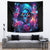 Flame Skull Tapestry While You Are Talking Behind My Back Freel Free To Bend Down And Kiss My Ass - Wonder Print Shop