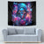 Flame Skull Tapestry While You Are Talking Behind My Back Freel Free To Bend Down And Kiss My Ass - Wonder Print Shop