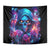Flame Skull Tapestry While You Are Talking Behind My Back Freel Free To Bend Down And Kiss My Ass - Wonder Print Shop