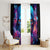 Flame Skull Window Curtain While You Are Talking Behind My Back Freel Free To Bend Down And Kiss My Ass - Wonder Print Shop