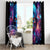 Flame Skull Window Curtain While You Are Talking Behind My Back Freel Free To Bend Down And Kiss My Ass - Wonder Print Shop