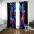 Flame Skull Window Curtain While You Are Talking Behind My Back Freel Free To Bend Down And Kiss My Ass - Wonder Print Shop