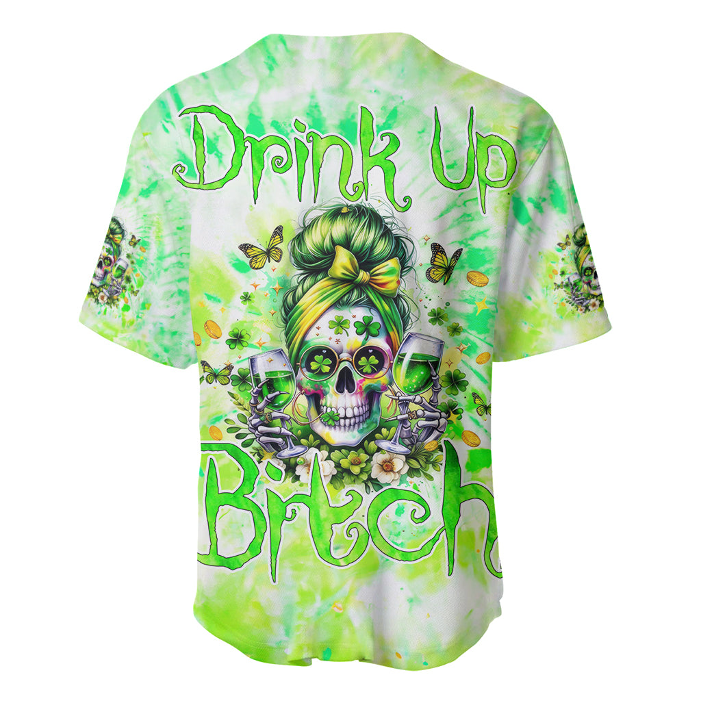 Irish Skull Baseball Jersey Drink Up Bitch - Wonder Print Shop