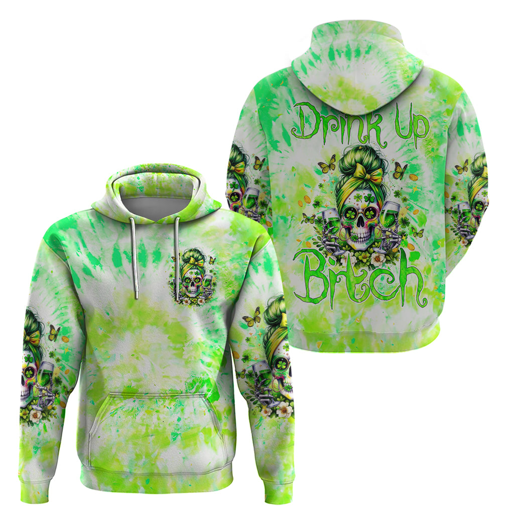 Irish Skull Hoodie Drink Up Bitch - Wonder Print Shop