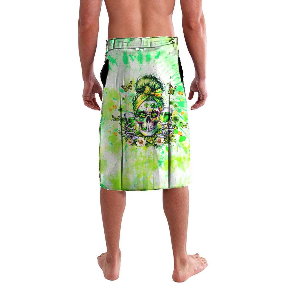 Irish Skull Lavalava Drink Up Bitch - Wonder Print Shop
