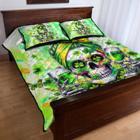 Irish Skull Quilt Bed Set Drink Up Bitch - Wonder Print Shop