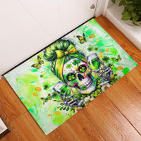 Irish Skull Rubber Doormat Drink Up Bitch - Wonder Print Shop