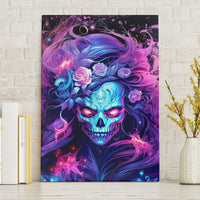 Lady Skull Canvas Wall Art I'm Not Anti Social I'm Just Not User Friendly - Wonder Print Shop