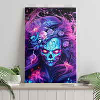 Lady Skull Canvas Wall Art I'm Not Anti Social I'm Just Not User Friendly - Wonder Print Shop