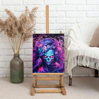 Lady Skull Canvas Wall Art I'm Not Anti Social I'm Just Not User Friendly - Wonder Print Shop