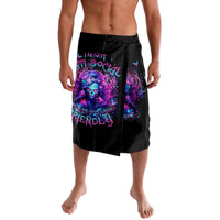 Lady Skull Lavalava I'm Not Anti Social I'm Just Not User Friendly - Wonder Print Shop