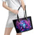 Lady Skull Leather Tote Bag I'm Not Anti Social I'm Just Not User Friendly - Wonder Print Shop