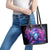 Lady Skull Leather Tote Bag I'm Not Anti Social I'm Just Not User Friendly - Wonder Print Shop