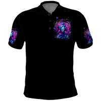 Lady Skull Polo Shirt I'm Not Anti Social I'm Just Not User Friendly - Wonder Print Shop