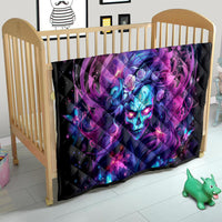 Lady Skull Quilt I'm Not Anti Social I'm Just Not User Friendly - Wonder Print Shop